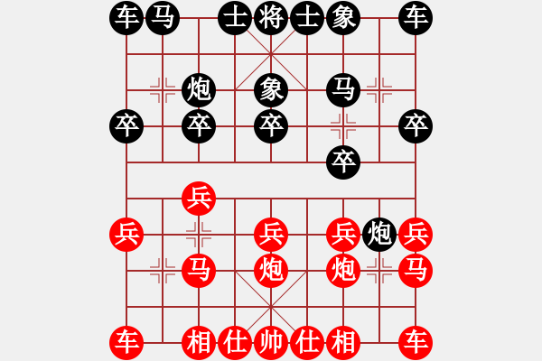 象棋棋譜圖片：馬四寶 先和 茹一淳 - 步數(shù)：10 