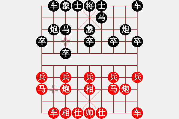 象棋棋谱图片：邱亮 先胜 许志雄 - 步数：10 