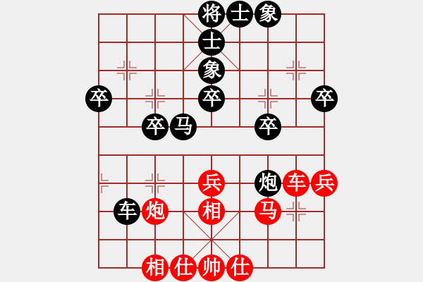 象棋棋譜圖片：中炮巡河炮對(duì)屏風(fēng)馬（黑馬7進(jìn)8） 對(duì)佳局自天成 nzbdwmaa - 步數(shù)：40 