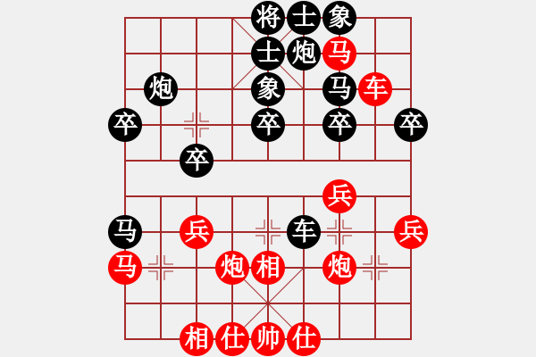 象棋棋譜圖片：2006年弈天迪瀾杯賽第五輪：追月無劍(5r)-負(fù)-汾陽王(2段) - 步數(shù)：40 