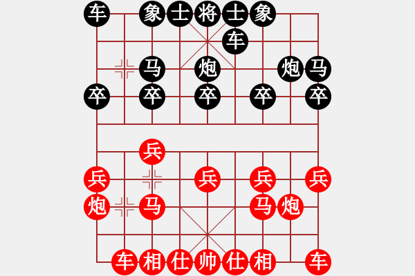 象棋棋谱图片：第07台 蒋川 vs 杨清臣 - 步数：10 