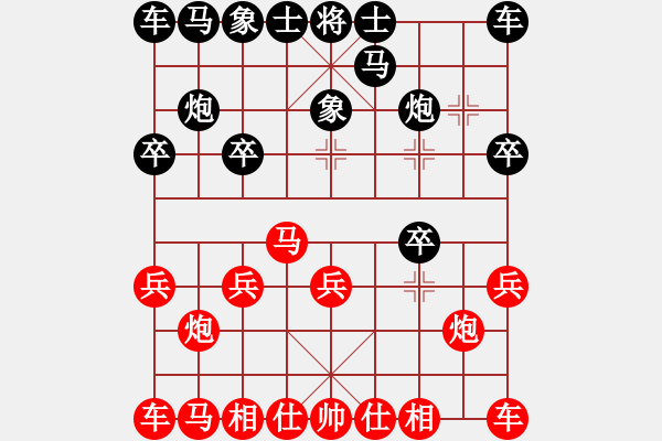 象棋棋谱图片：七爱贤(6段)-胜-maihoapho(5段) - 步数：10 