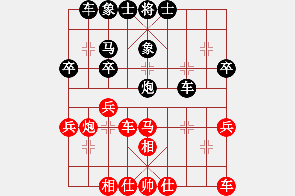 象棋棋谱图片：七爱贤(6段)-胜-maihoapho(5段) - 步数：40 