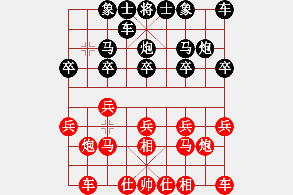 象棋棋譜圖片：廣西南寧棋社1 1業(yè)5-1先負(fù)太守棋狂2017·10·16 - 步數(shù)：10 