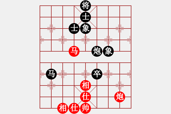 象棋棋譜圖片：強(qiáng)軟人機(jī)對起馬！??！棋的內(nèi)涵很大?。?！中殘?zhí)貜?qiáng)！?。。?！馬炮功夫??！ - 步數(shù)：150 