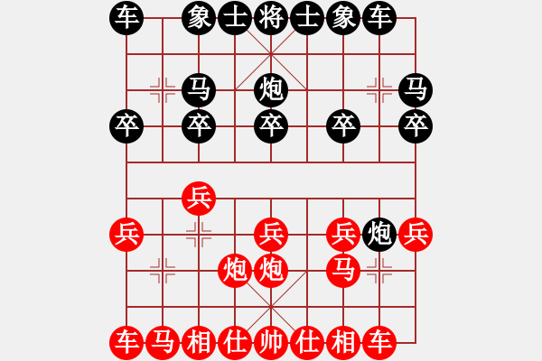 象棋棋谱图片：逢山必砍(1段)-胜-钦慕(9段) - 步数：10 