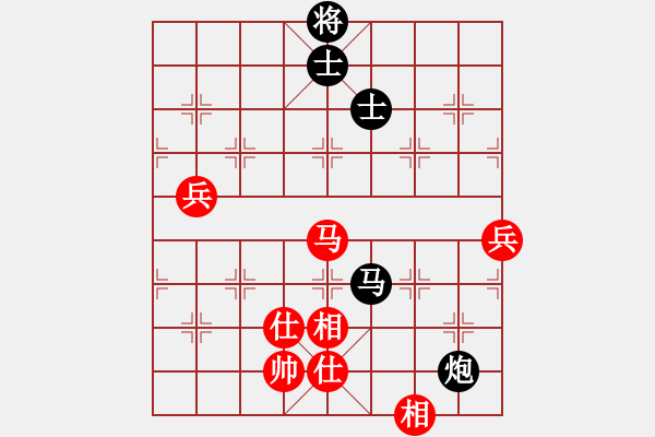 象棋棋譜圖片：小亮-勝-QQ棋友(中炮過(guò)河車(chē)進(jìn)中兵對(duì)平炮兌車(chē)退窩心馬) - 步數(shù)：130 