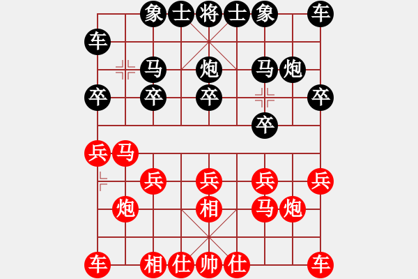 象棋棋谱图片：刘文义     先胜 TOLONEN    - 步数：10 