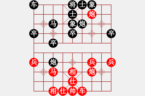 象棋棋譜圖片：人機仙將 至尊四哥 和 人機仙將 義結金蘭 - 步數：30 