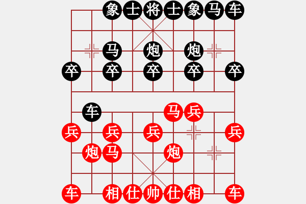 象棋棋譜圖片：賀州小子(4星)-負-松順刀客(9弦) - 步數：10 