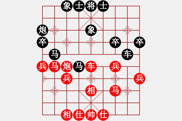 象棋棋譜圖片：棋圣王圣棋(2段)-和-養(yǎng)豬專(zhuān)業(yè)戶(hù)(1段) - 步數(shù)：40 