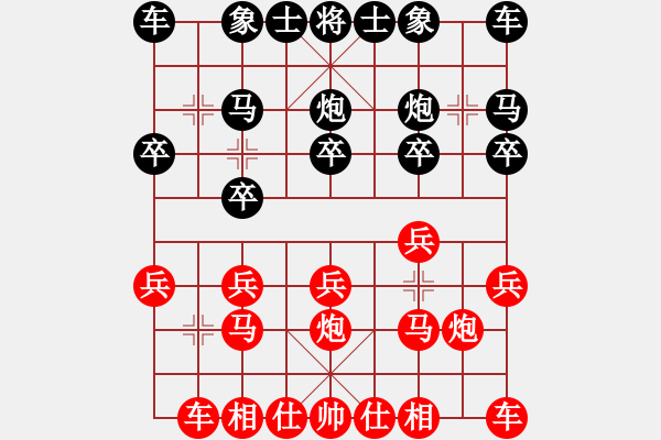 象棋棋譜圖片：我是臭棋[1565711834] -VS- 硪艸↘綵花賊ぃ[1424325813] - 步數(shù)：10 