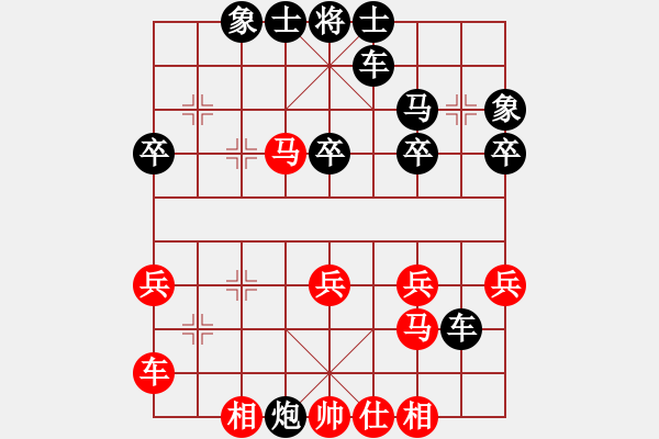 象棋棋譜圖片：2006年弈天聯(lián)熱身賽：第六輪不游泳的魚(8星)-負-蘇州吳中區(qū)(5f) - 步數(shù)：30 