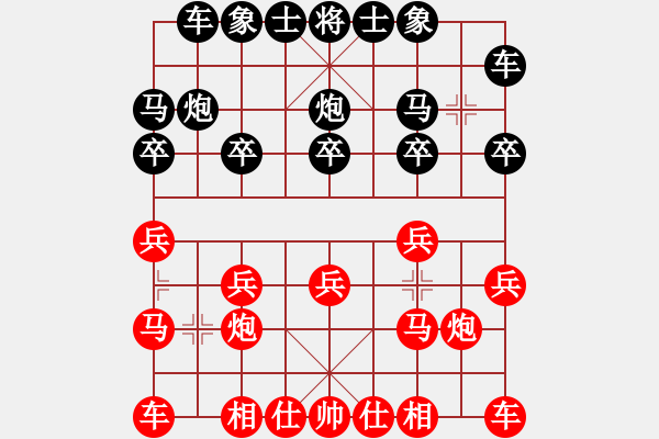 象棋棋譜圖片：煙[紅] -VS- 橫才俊儒[黑] - 步數(shù)：10 