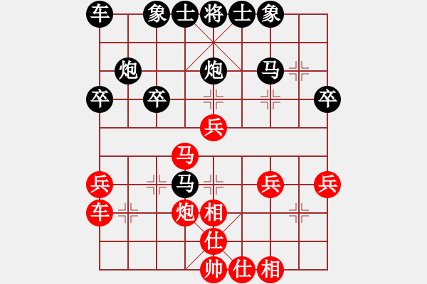 象棋棋譜圖片：峰出半天云(5段)-負(fù)-阿瓜(9級(jí)) - 步數(shù)：30 