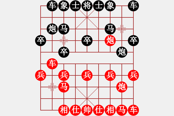 象棋棋谱图片：陆拾肆位(3段)-和-华姐(7段) - 步数：10 