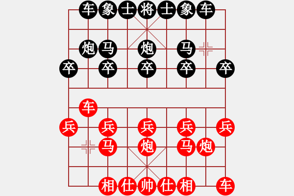 象棋棋譜圖片：20161203 后勝張琛 中炮巡河車雙正馬對小列手炮過河車巡河炮 - 步數(shù)：10 