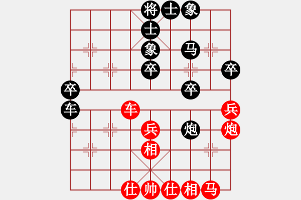 象棋棋譜圖片：靜若止水(2段)-負(fù)-gaga(1段)仙人指路對(duì)中炮 - 步數(shù)：40 