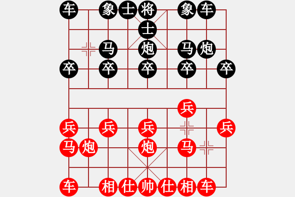 象棋棋譜圖片：[中炮之奧義]五七中炮 巧勝 列炮 - 步數(shù)：10 