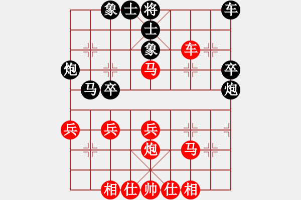 象棋棋譜圖片：快刀大嬸(4段)-勝-洪柒公(2段) - 步數(shù)：40 