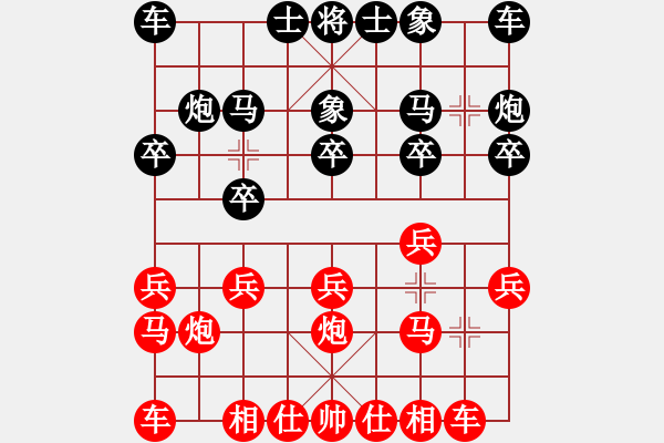 象棋棋譜圖片：《學(xué)習(xí)大師后手》屏風(fēng)馬邊炮破中炮單提馬左橫車 - 步數(shù)：10 