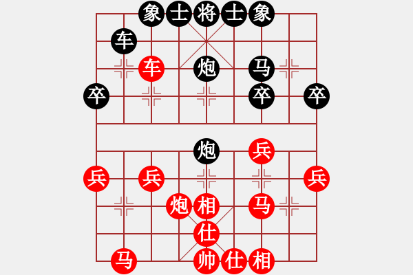 象棋棋譜圖片：東北虎[黑] -VS- 孫悟空[紅] - 步數(shù)：30 