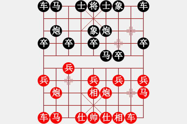 象棋棋譜圖片：26.★仙人指路對(duì)飛象局（82李、傅李） - 步數(shù)：10 