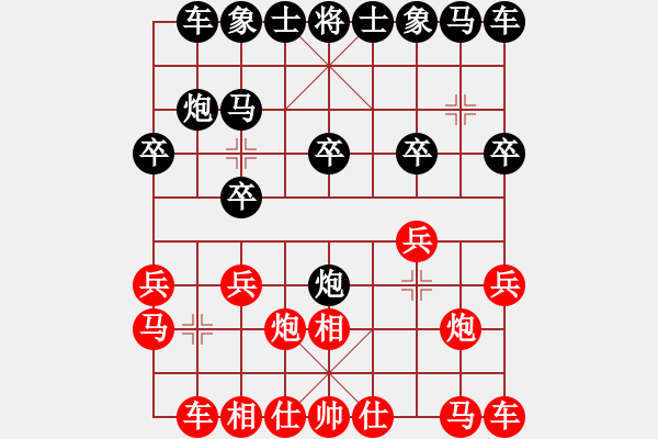 象棋棋譜圖片：深悟士角炮 - 步數(shù)：10 