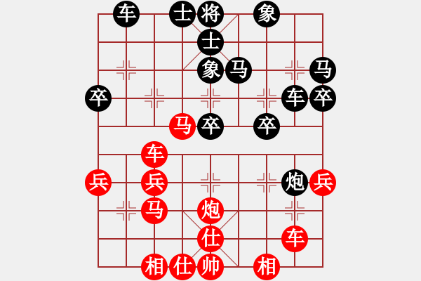 象棋棋譜圖片：嘉寶印染(7段)-和-千山奇兵(6段)中炮對(duì)單提馬橫車(chē) - 步數(shù)：40 