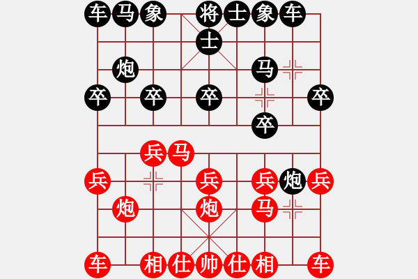 象棋棋譜圖片：漁樵居士(6段)-負(fù)-全國(guó)第一名(6段) - 步數(shù)：10 