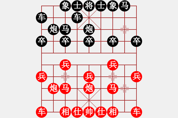 象棋棋谱图片：2023.8.22.4周年赛先胜顺炮马后藏车 - 步数：10 