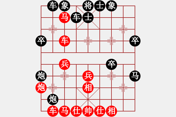 象棋棋譜圖片：phao 2 tien 1.. tien ma tan 6 2 - 步數(shù)：40 