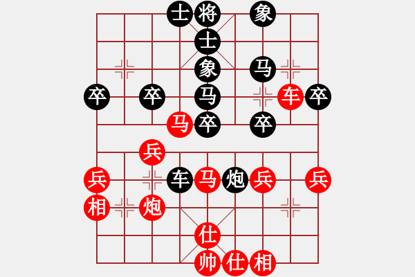 象棋棋譜圖片：2019.2.7.5二十分鐘后和8-3大將軍雙炮過河 - 步數(shù)：40 