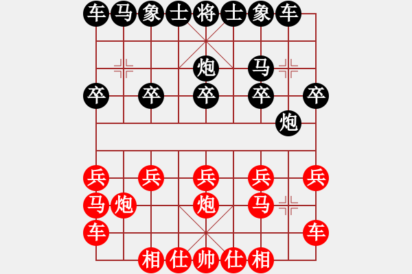 象棋棋譜圖片：橫才俊儒[292832991] -VS- 清風(fēng)徐來(lái)[342829845] - 步數(shù)：10 