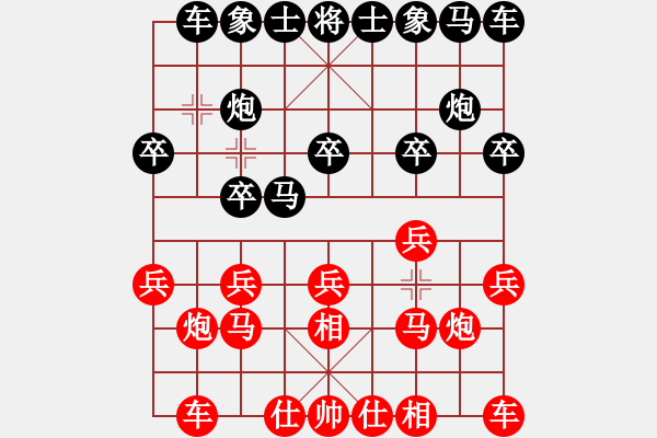 象棋棋譜圖片：櫻花先手飛相局速勝菜鳥(niǎo) - 步數(shù)：10 