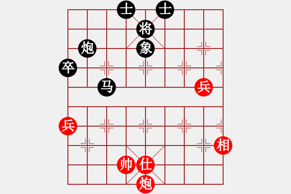 象棋棋譜圖片：柬埔寨棋聯(lián)總會(huì) 蔡德志 和 澳門象棋總會(huì) 甘建希 - 步數(shù)：100 