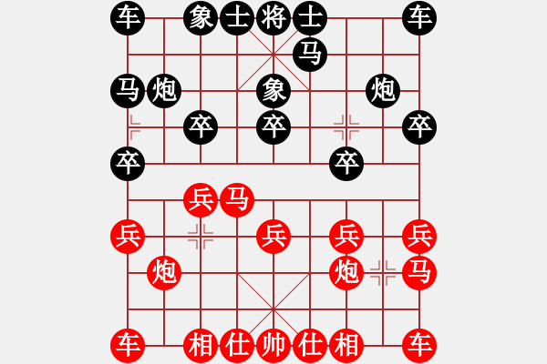 象棋棋譜圖片：第3臺 莫凱杰 勝 田保強 - 步數(shù)：10 