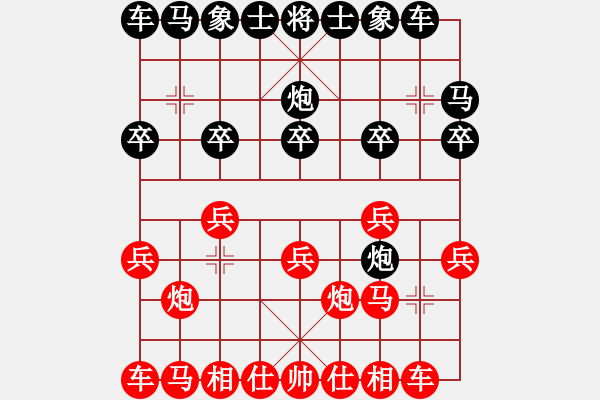 象棋棋譜圖片：第五輪 寶雞高飛先勝河北劉洪利 布局 - 步數(shù)：10 