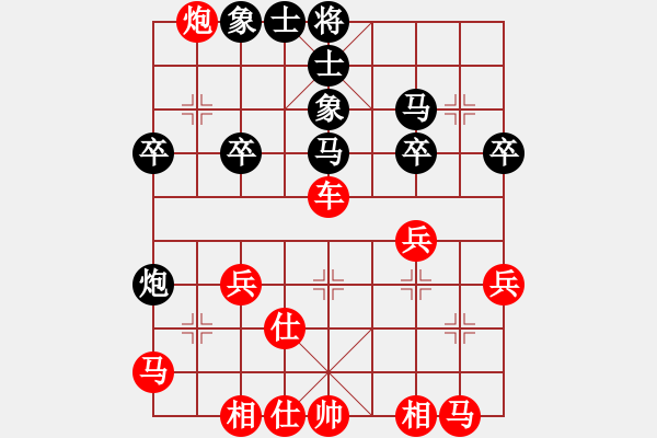 象棋棋譜圖片：出頭鳥的勇氣[紅] -VS- 劉 忠[黑] - 步數(shù)：40 