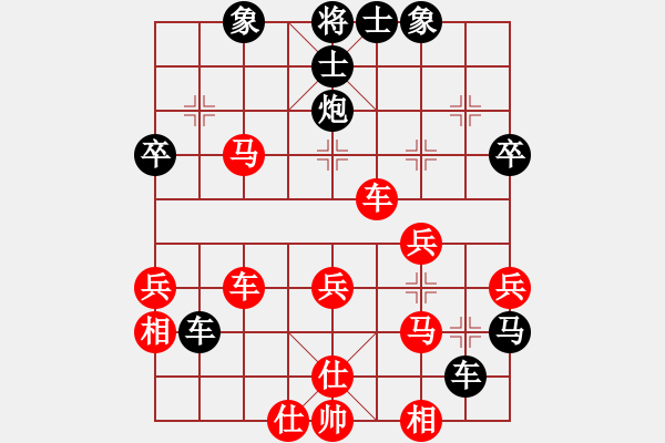 象棋棋譜圖片：大冶肖向陽(yáng)(2段)-勝-周西棋帝(5段)中炮過(guò)河車(chē)互進(jìn)七兵對(duì)屏風(fēng)馬左馬盤(pán)河 紅炮8進(jìn)3 - 步數(shù)：40 