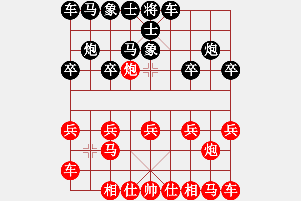 象棋棋譜圖片：行者必達[紅] -VS- 不怕輸[黑] - 步數(shù)：10 