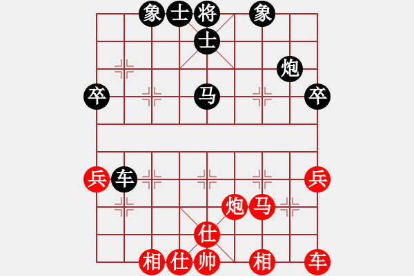 象棋棋譜圖片：賊城鈍刀(8段)-負(fù)-名劍之浣花(6段) - 步數(shù)：40 