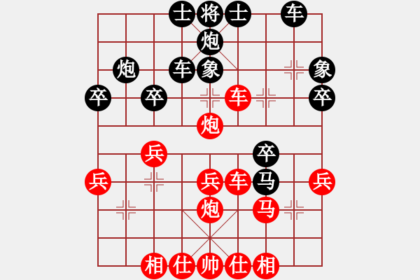 象棋棋譜圖片：2006年弈天迪瀾杯賽第五輪：濟(jì)南軍區(qū)(5r)-勝-星云戰(zhàn)神十(4r) - 步數(shù)：30 