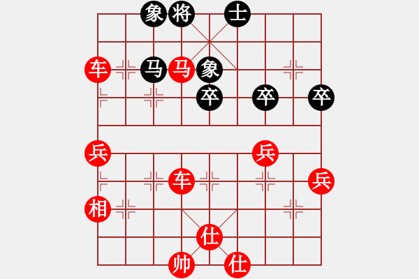 象棋棋譜圖片：順炮局黑雙橫車分右邊炮（旋風(fēng)V7.0先勝巫師專業(yè)級） - 步數(shù)：60 