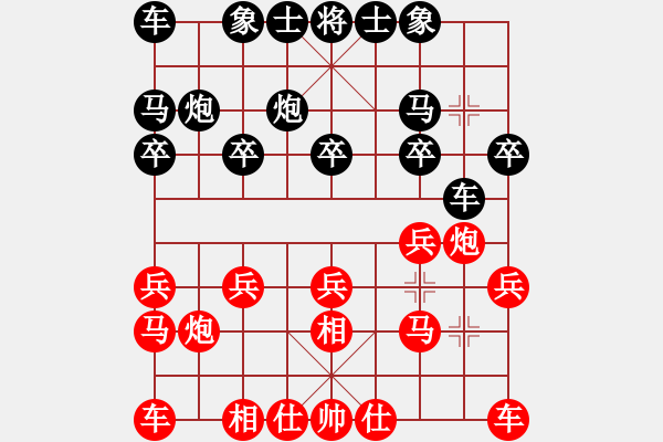 象棋棋譜圖片：后和師兄 走的太臭了，兩個得子沒走出來 - 步數(shù)：10 