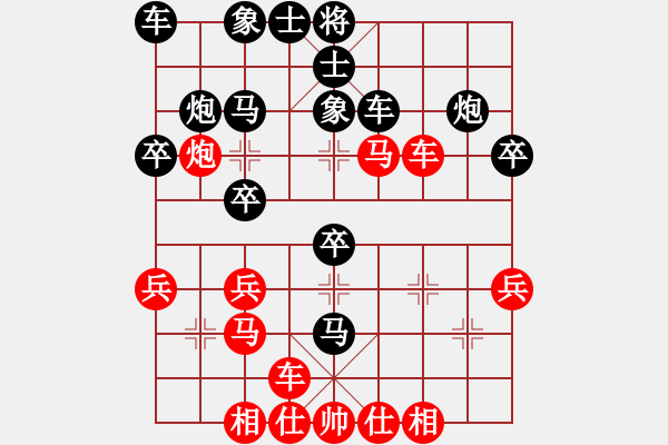 象棋棋譜圖片：樽前細(xì)雨(5段)-負(fù)-shenhua(3段) - 步數(shù)：30 