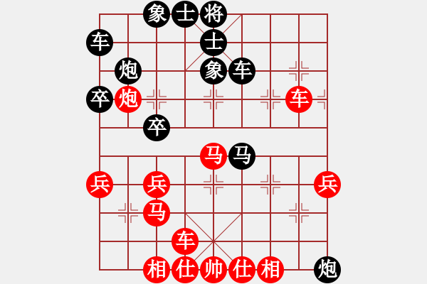 象棋棋譜圖片：樽前細(xì)雨(5段)-負(fù)-shenhua(3段) - 步數(shù)：40 