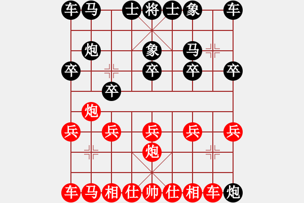 象棋棋譜圖片：棋友-魚(yú)aiq鳥(niǎo)[575644877] -VS- 開(kāi)門(mén)紅[1802361571] - 步數(shù)：10 