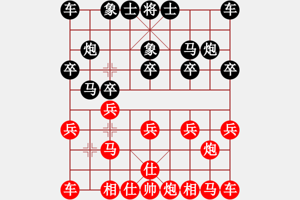 象棋棋譜圖片：北斗天馬[1592673789]紅先負(fù) -VS- 棋盟――霸道[765961150] - 步數(shù)：10 