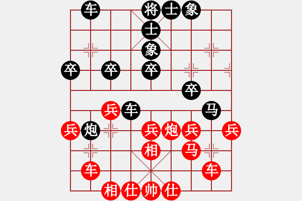 象棋棋譜圖片：四核貓貓(9星)-和-一代棋王庫(9星) - 步數：40 